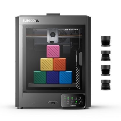 ELEGOO Neptune 4 MAX, Impresora 3D con Firmware de Klipper, 500 mm/s Alta Velocidad, Nivelación Automática en 121 Puntos, 300℃ Extrusor Directo, Tamaño de Impresión de 420x420x480 mm