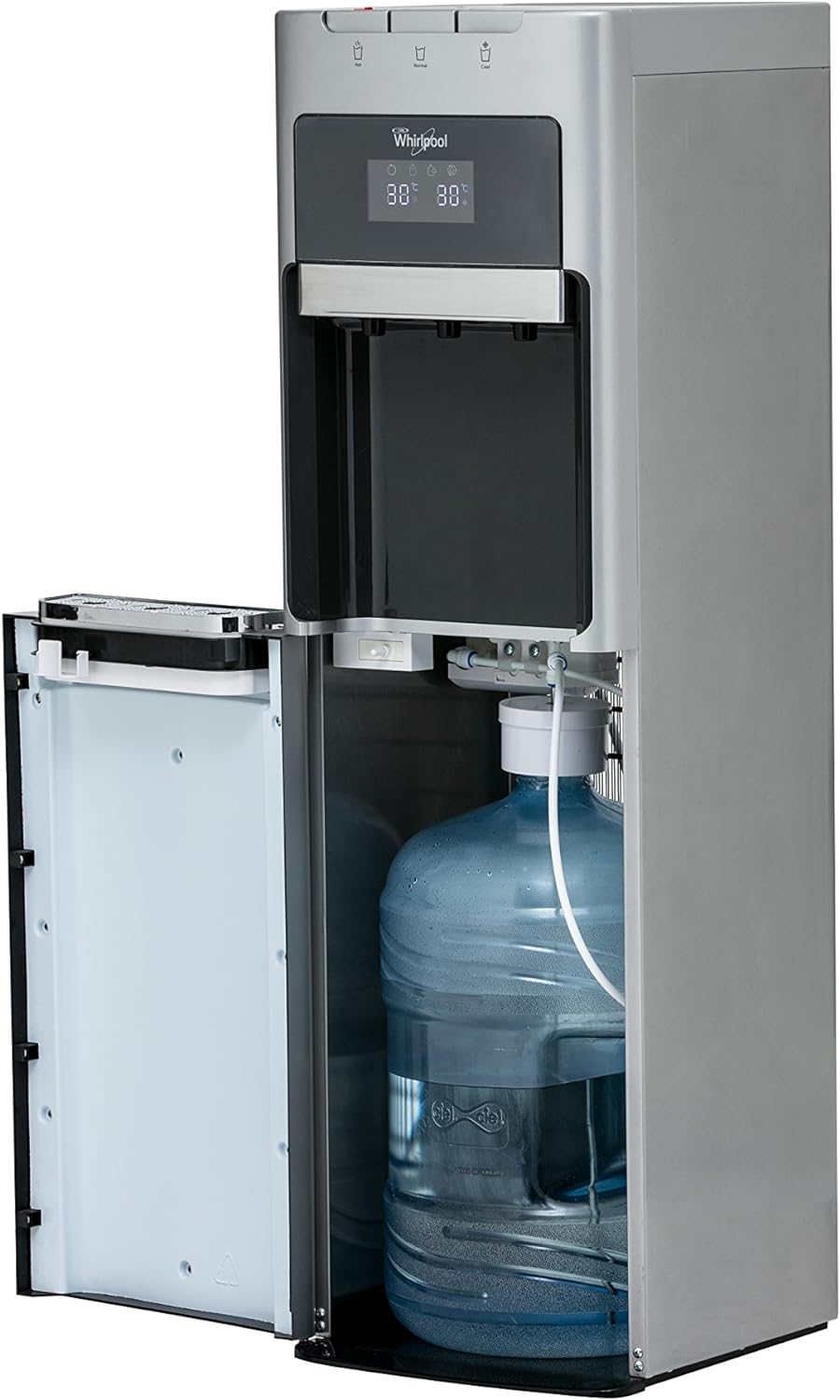 Whirlpool WK5915BD Despachador De Agua con Garrafón Oculto, color Gris