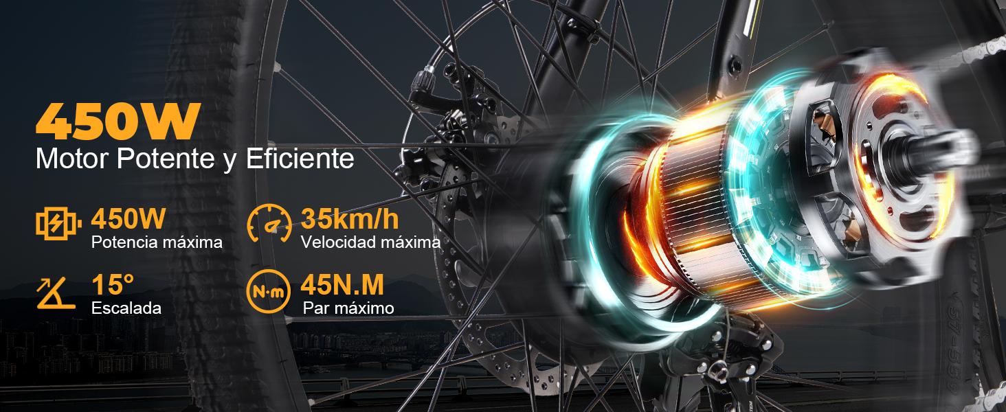 HONEYWHALE S8 Bicicleta Eléctrica para Adultos