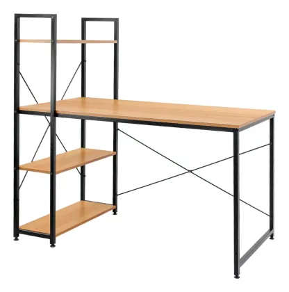 Escritorio Minimalista Oficina Estacion Trabajo Metal Repisa
