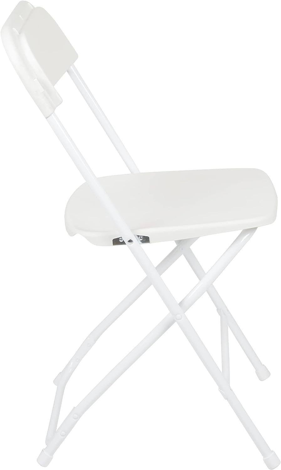 Juego de 10 sillas plegables de plástico - Silla plegable liviana y apilable con capacidad de peso de 650 LB en color blanco