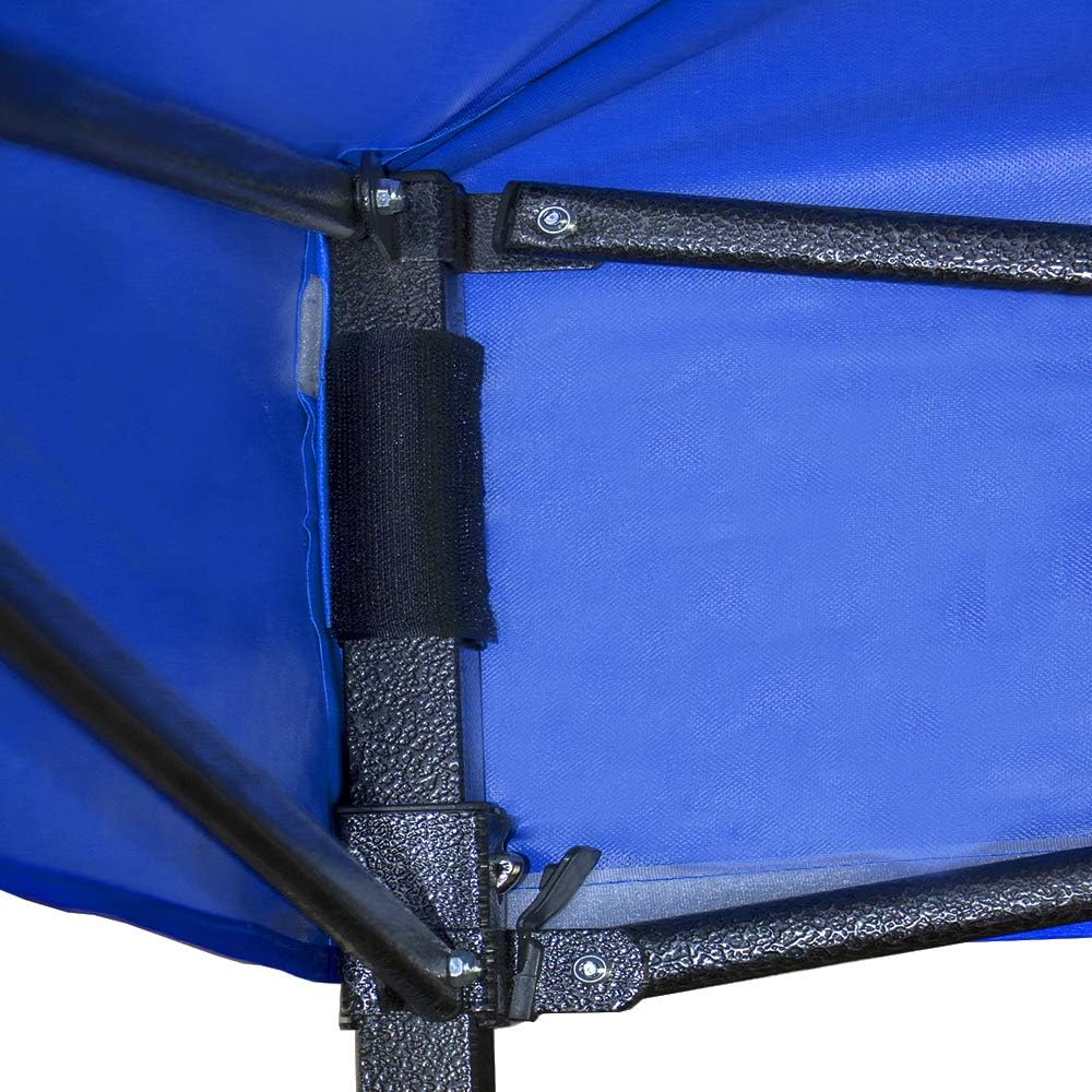 Carpa Plegable Toldo 6x3m Paredes Jardin Auto Lona Impermeable Resistente Excelente Calidad Azul-Clavos de acero para campamento de césped de nieve de acero al carbono