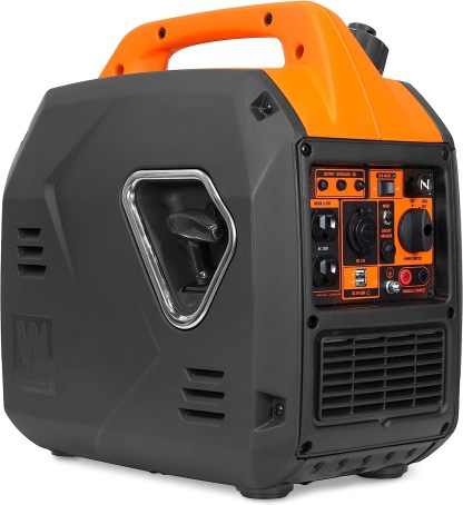 WEN 56235i Generador inversor portátil ultra silencioso de 2350 W con corte de combustible, compatible con CARB, ultraligero, negro ----- Guantes