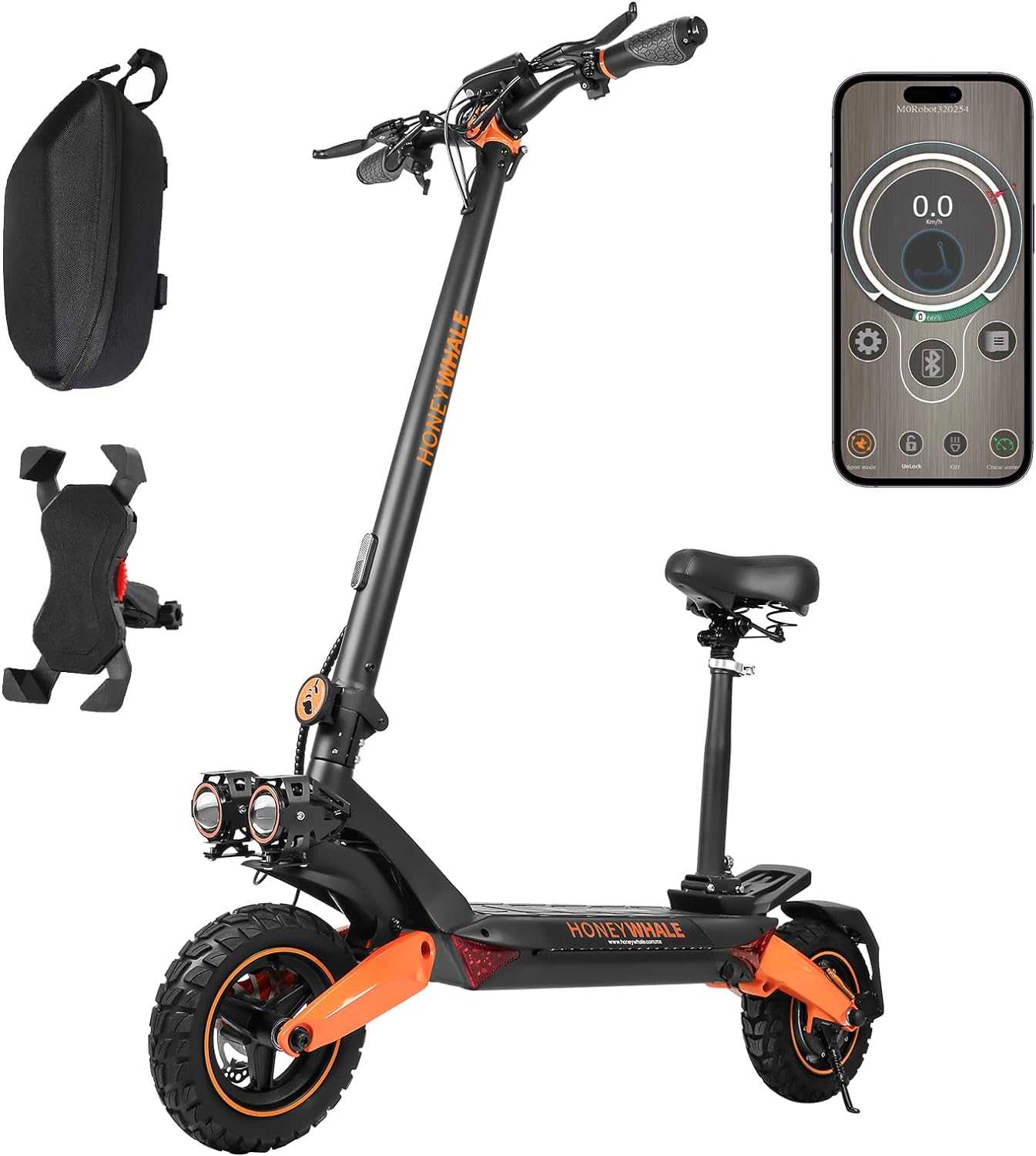 HONEYWHALE T8A Scooter eléctrico plegable para adultos
