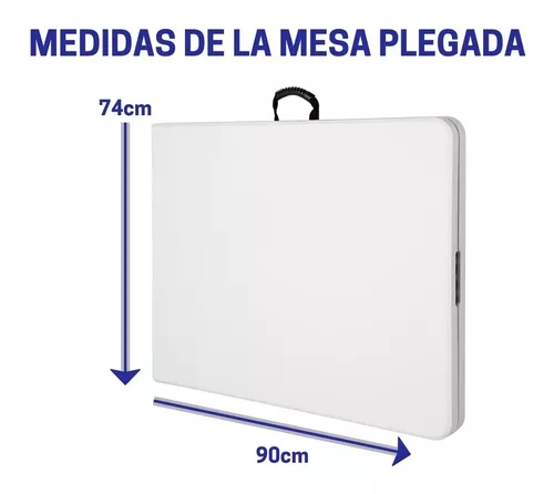 Mesa Plegable Portafolio Plástico 180cm Jardín-trapo