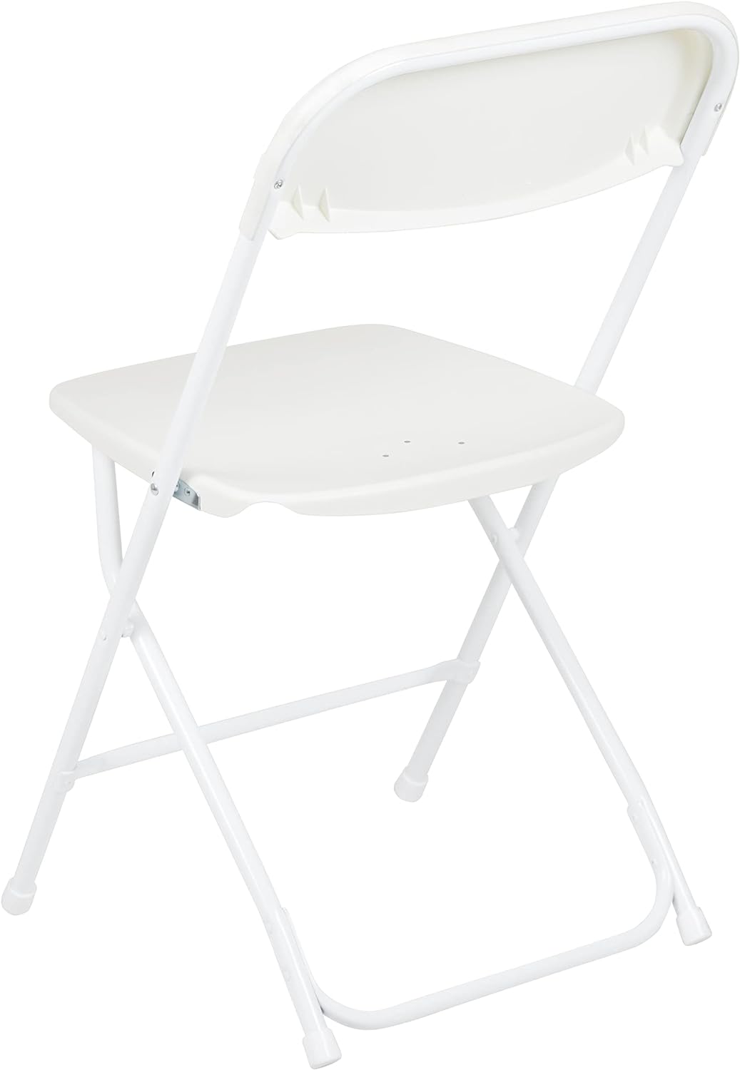 Juego de 10 sillas plegables de plástico - Silla plegable liviana y apilable con capacidad de peso de 650 LB en color blanco