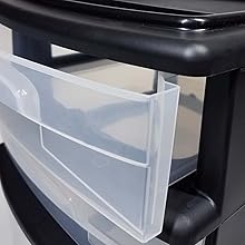 Pequeño cajón grande de tamaño grande de esteralita de goma uso de oficina estacionaria almacenamiento de artesanía sala transparente