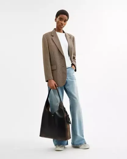 브루클린 숄더 백 39 인 러브드 레더