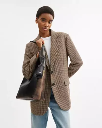 브루클린 숄더 백 39 인 러브드 레더