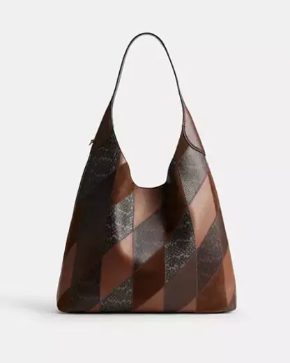 브루클린 숄더 백 39 위드 스네이크스킨 패치워크