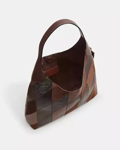 브루클린 숄더 백 39 위드 스네이크스킨 패치워크