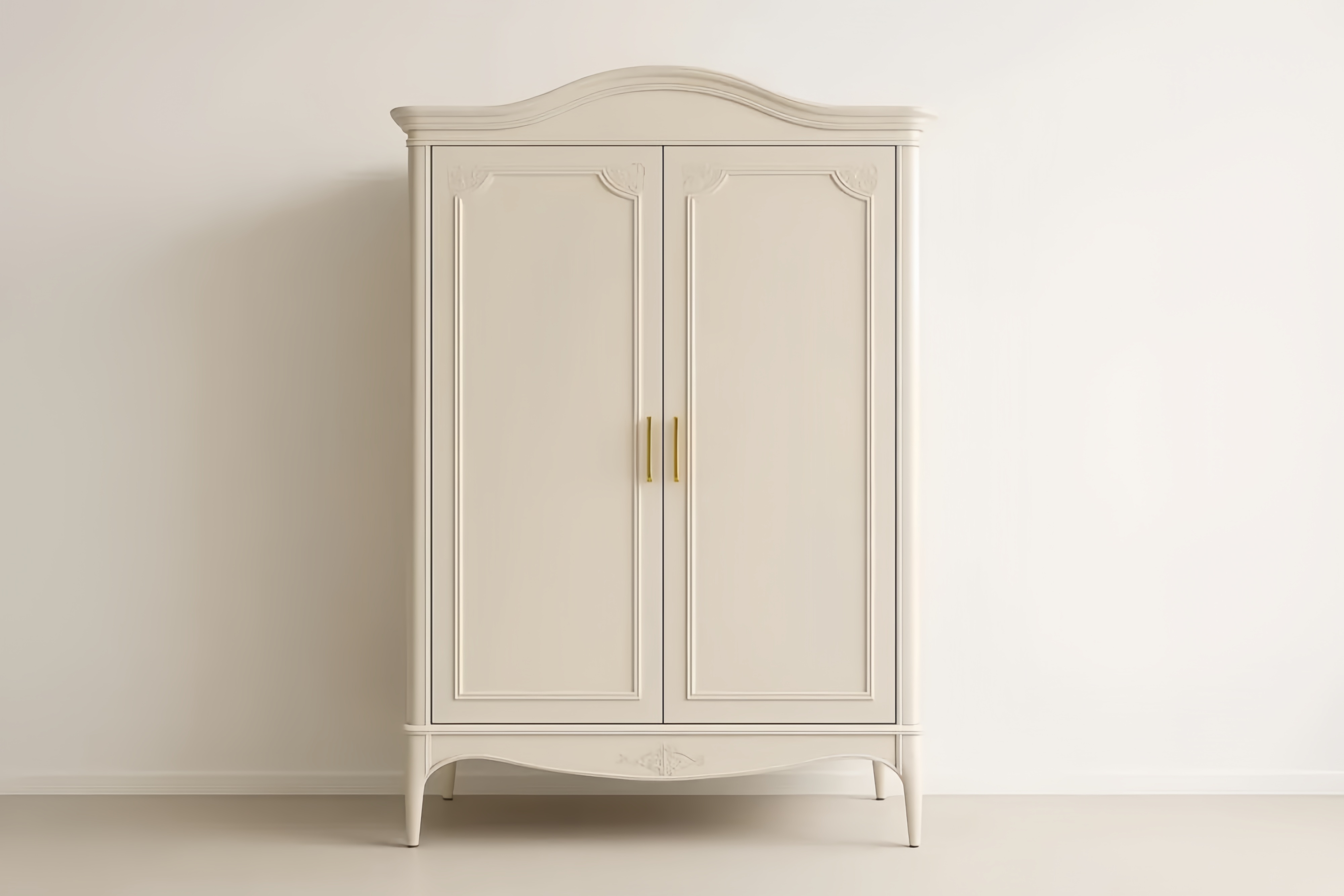 Armoire en MDF avec poignées en alliage d'aluminium, double portes – 120×60×200 cm