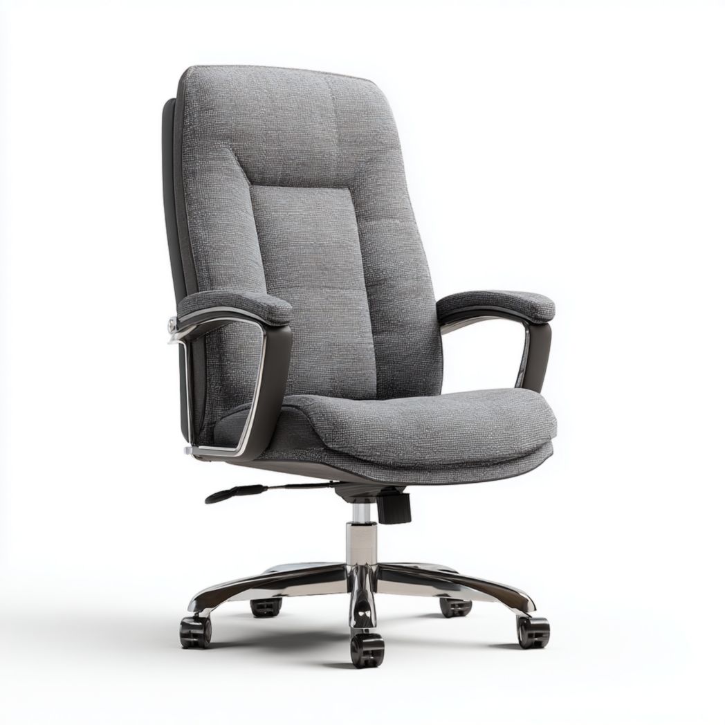 Chaise de bureau pivotante en tissu à dossier haut-Joyzcouch