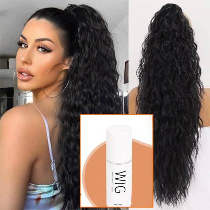 ⏳Limited 50% discount! 🎁 18" curly ponytail extension – High-temperature fibers, double attachment (clip + cord), natural volume & all-day comfort! 💇‍♀️✨