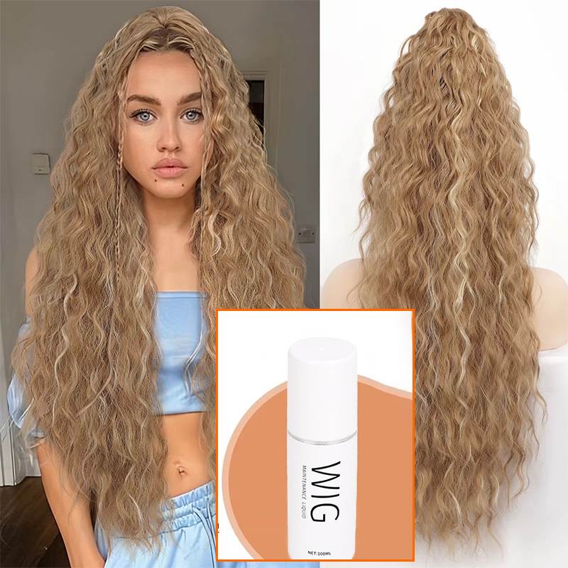 ⏳Limited 50% discount! 🎁 18" curly ponytail extension – High-temperature fibers, double attachment (clip + cord), natural volume & all-day comfort! 💇‍♀️✨