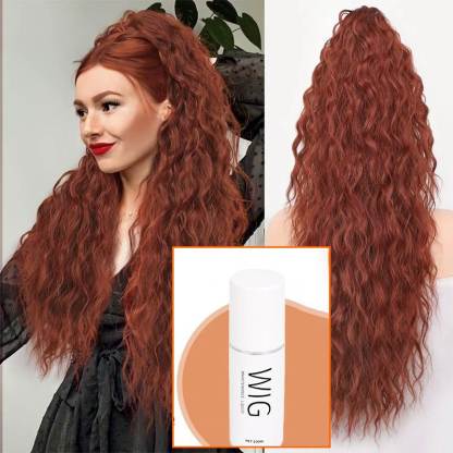 ⏳Limited 50% discount! 🎁 18" curly ponytail extension – High-temperature fibers, double attachment (clip + cord), natural volume & all-day comfort! 💇‍♀️✨