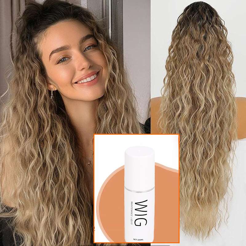⏳Limited 50% discount! 🎁 18" curly ponytail extension – High-temperature fibers, double attachment (clip + cord), natural volume & all-day comfort! 💇‍♀️✨