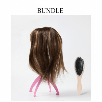 💥superior quality-Natural Hair Toppers with Bangs for Women