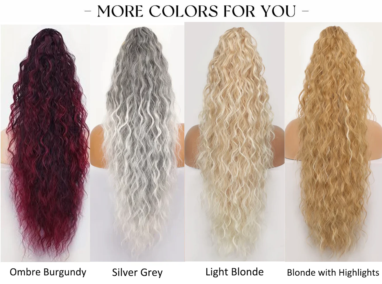 ⏳Limited 50% discount! 🎁 18" curly ponytail extension – High-temperature fibers, double attachment (clip + cord), natural volume & all-day comfort! 💇‍♀️✨