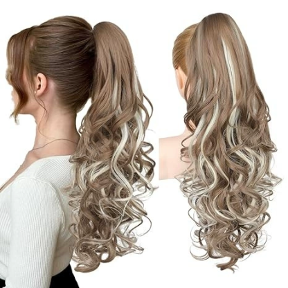 💜Limited time promotion 50%OFF💜Clip-on Wavy Ponytail Extension