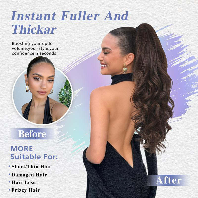 💜Limited time promotion 50%OFF💜Clip-on Wavy Ponytail Extension