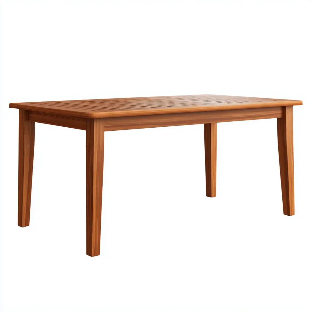 Tavolo da pranzo Legno massello 180x90x75 cm - Colore Naturale - Design classico