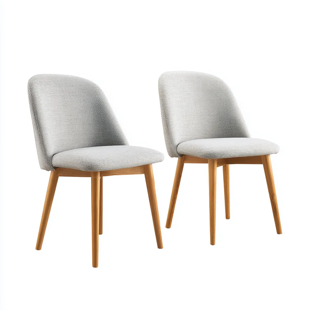 Set di 2 sedie da pranzo 45x53x81 cm - Grigio