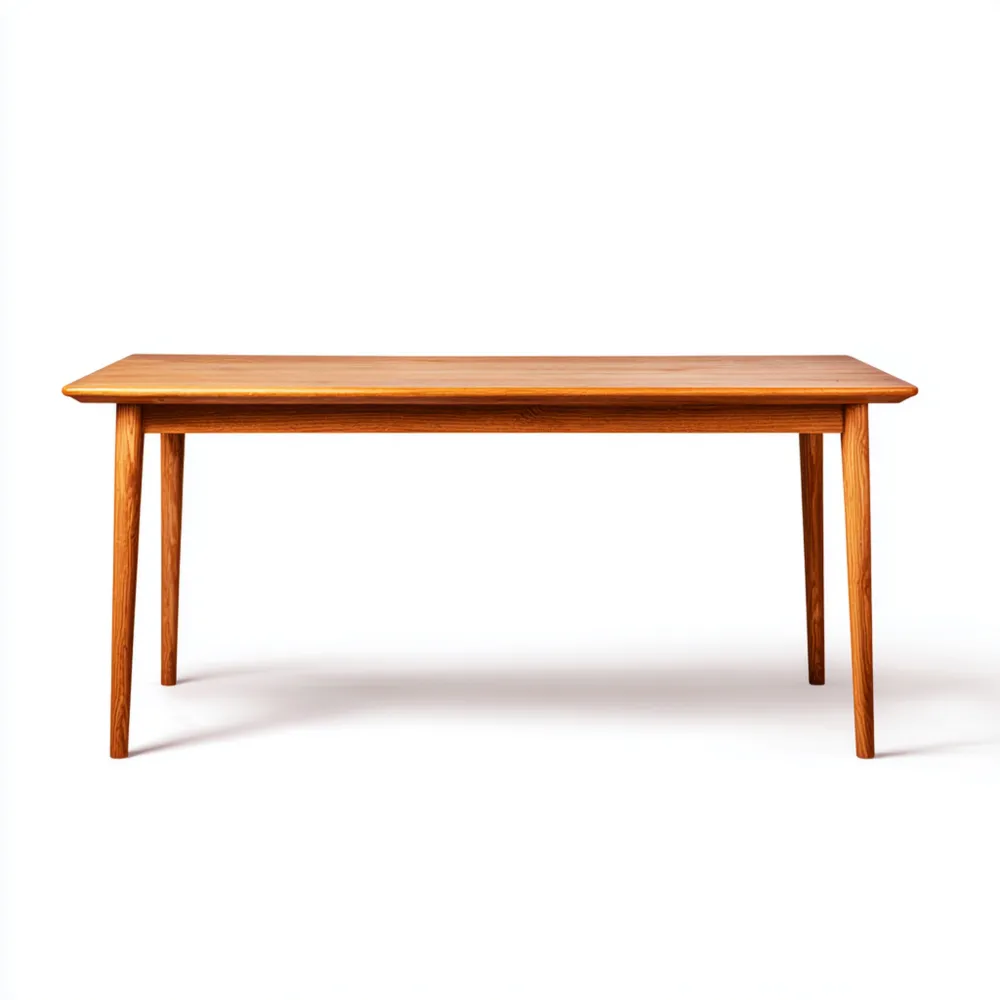 Tavolo da pranzo Legno Massello 180x90x75 cm - Naturale - Design Moderno