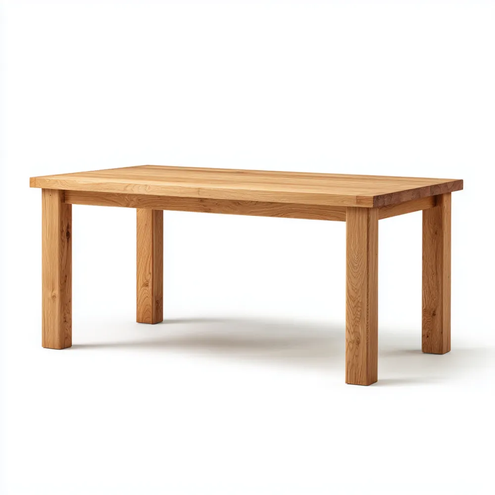 Tavolo da pranzo 180x90x75 cm in Legno Massello - Naturale - Design Classico