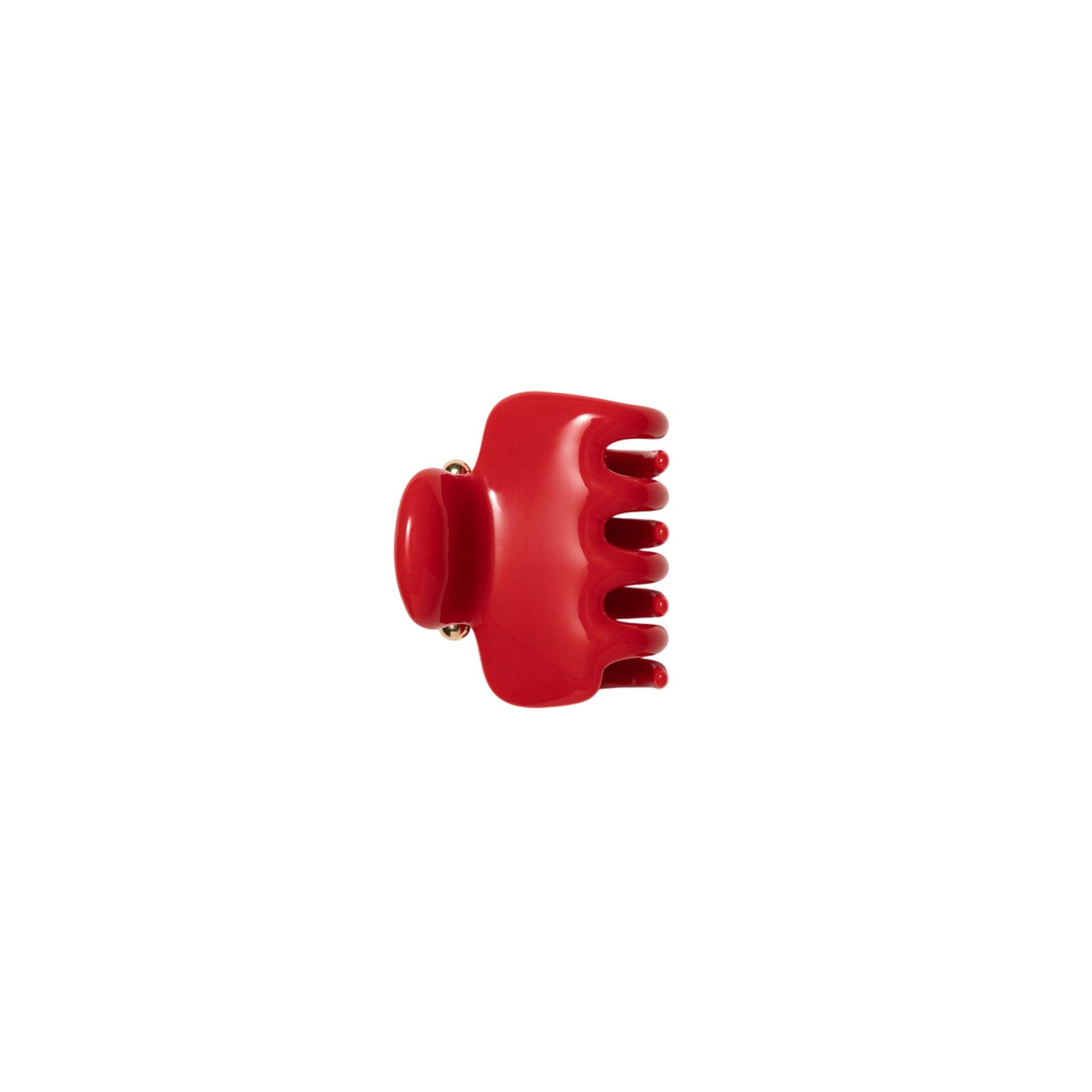 No. 2 Claw Clip Red Rosso bio-acetate go-to essentials undo hair claw big sale designer tortoise shell hair claw clip mid-size accessory versatile for styling half-ups or full twists effortlessly. 