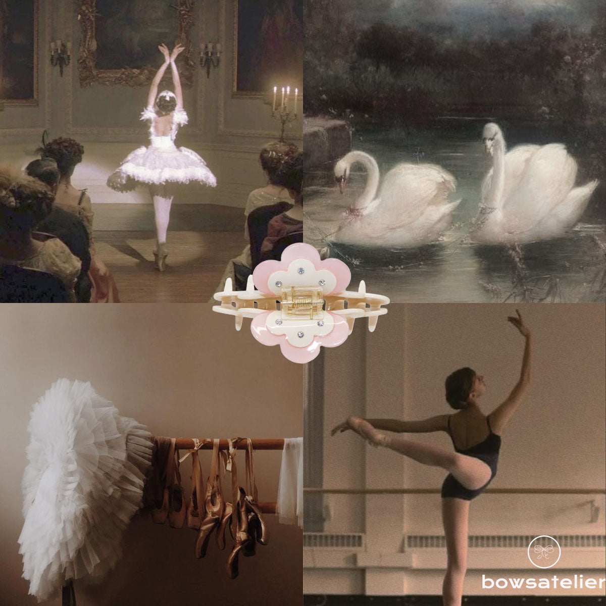 Big Cream Puff Flower bio-acetate go-to essentials emijay discount large big sale designer Sephora hair claw clip durable pink butterfly flat feminine, high-quality hair accessories like statement Nordstrom hair pin french barrettes for all hair types