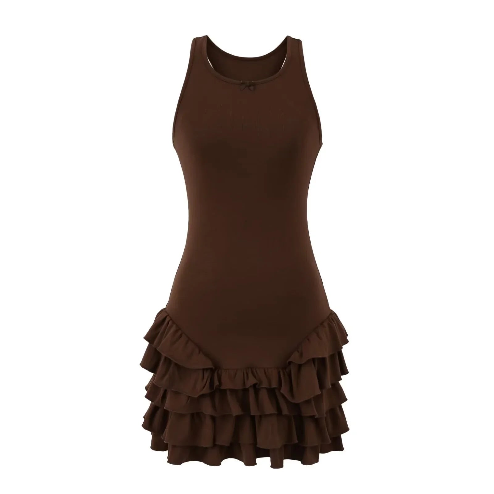 Frill Tank Dress my mum made it coupon  sale code skirt puffer bag dress white crop top girl cute clothing mindfully outfits cottagecore  cotton good quality comfy chic vacation daily