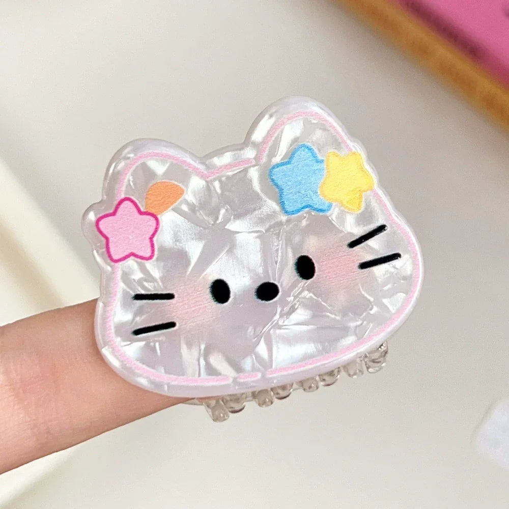 Star kitty cuties mini hair claw clip
