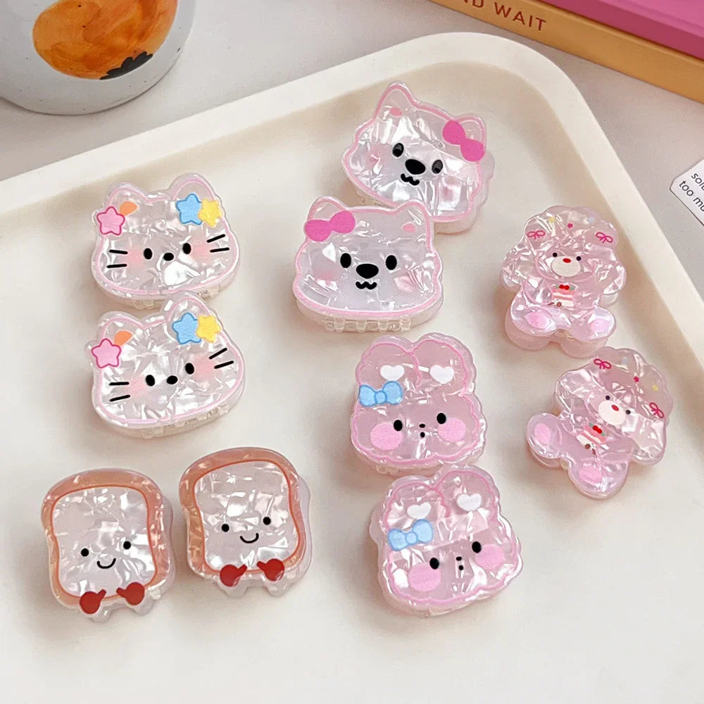 Star kitty cuties mini hair claw clip