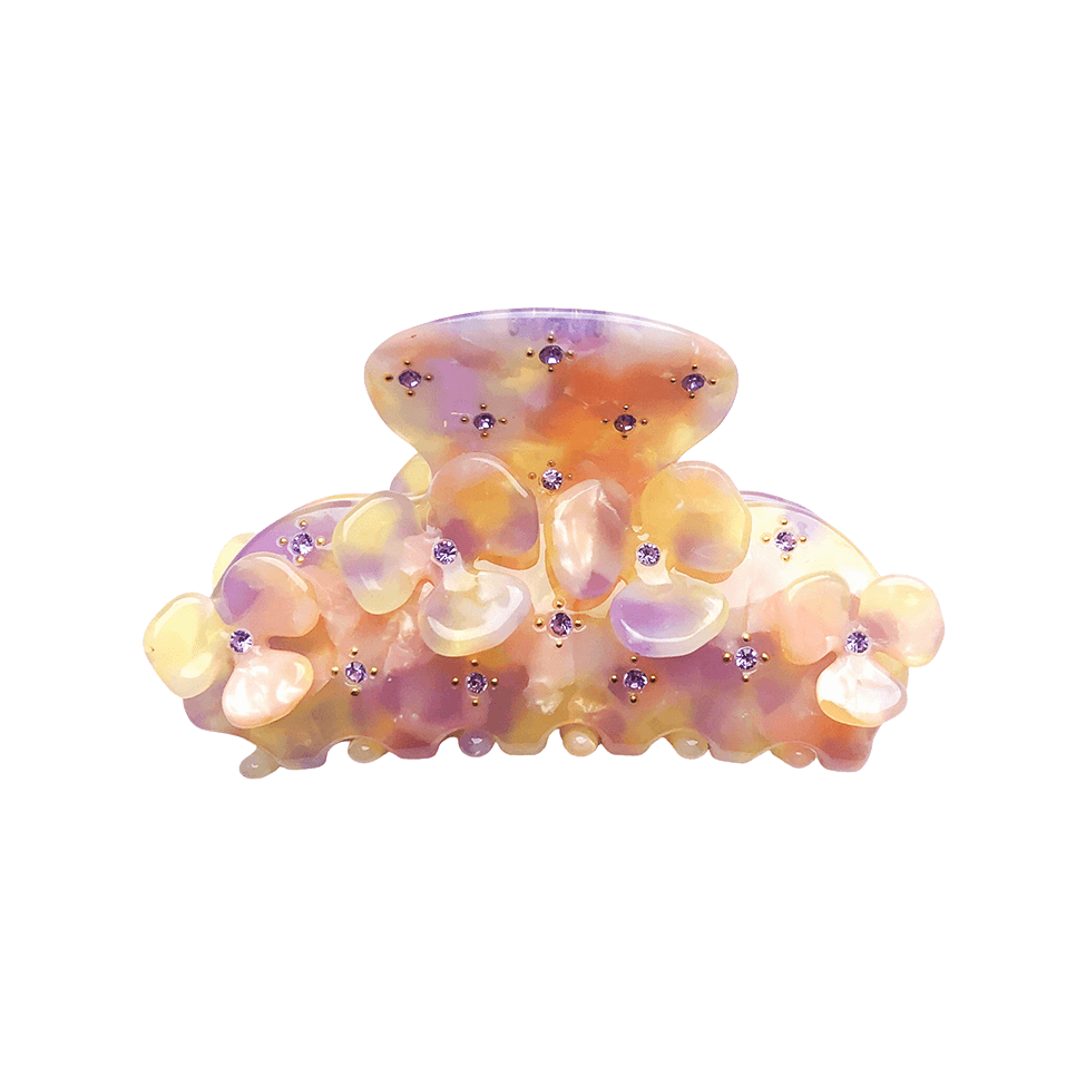 Lavender Punch high quality tort sale cute bio-acetate large lora big sale designer tortoise shell hair claw clip durable pink butterfly flat online wholesale hair pin hair accessories french barrettes for thick hair styles women.