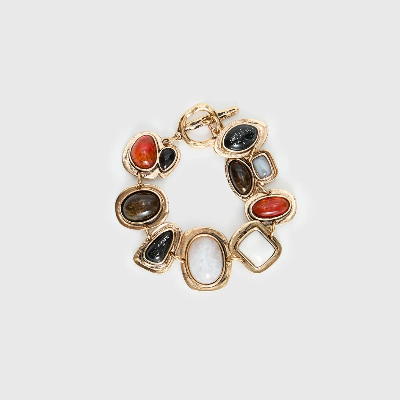Jazlyn gold stone bracelet