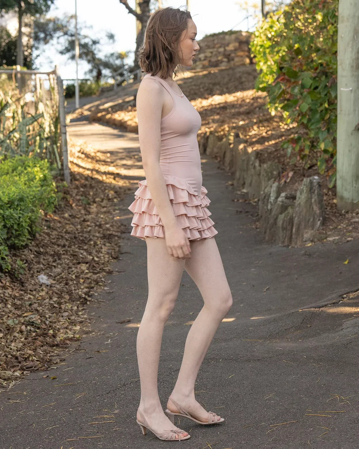 Frill Tank Dress my mum made it coupon  sale code skirt puffer bag dress white crop top girl cute clothing mindfully outfits cottagecore  cotton good quality comfy chic vacation daily