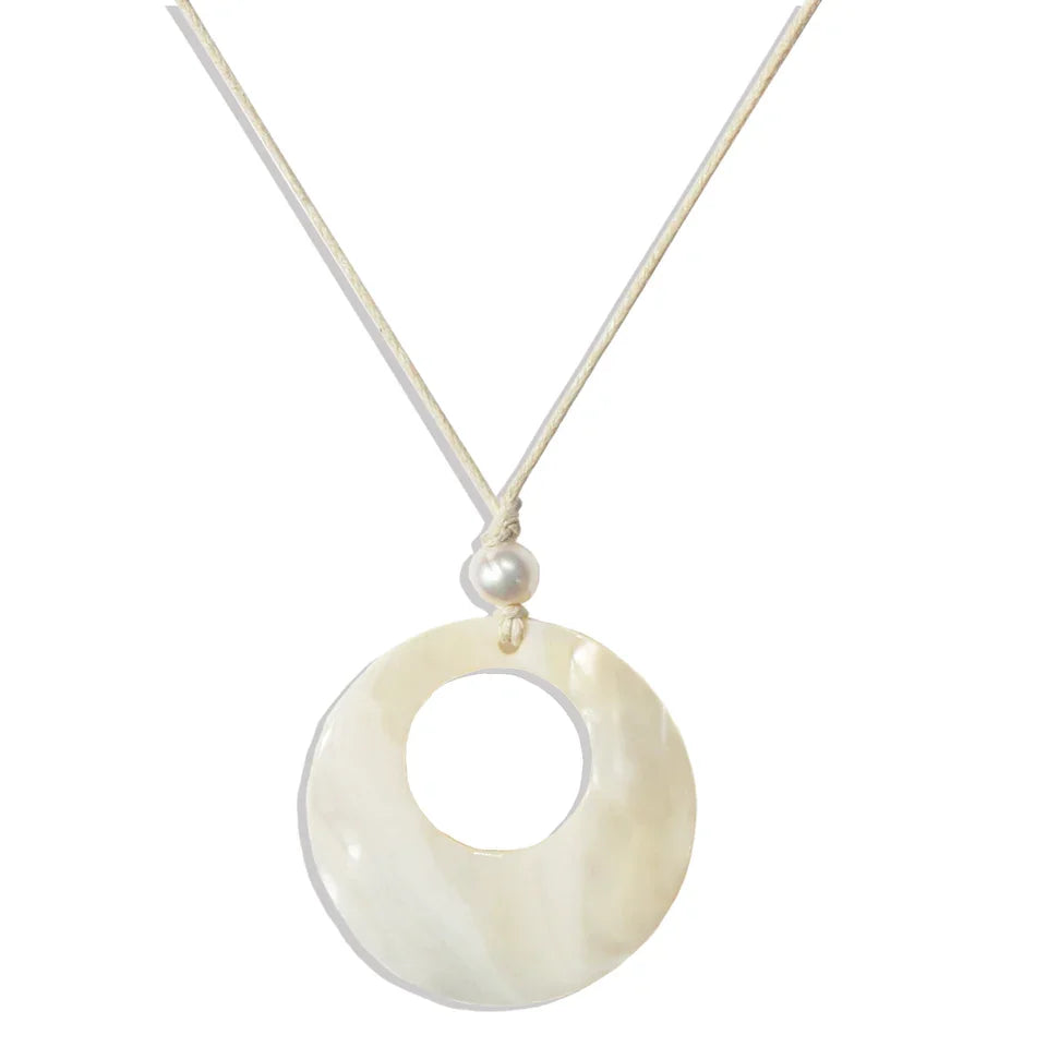Kailani Circle Shell Necklace