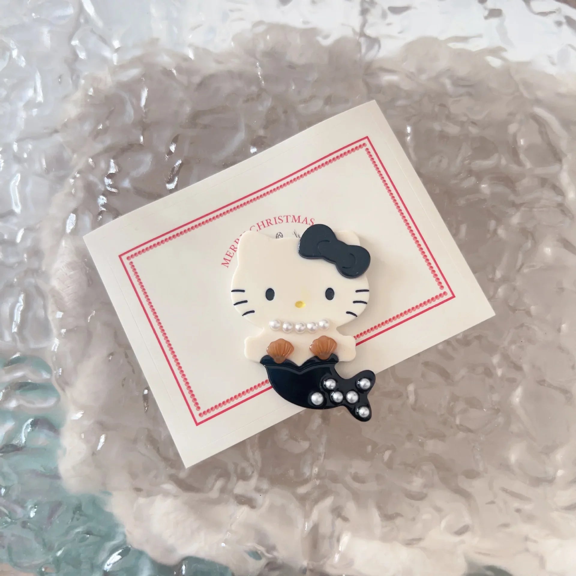 Mermaid kitty hair claw clip