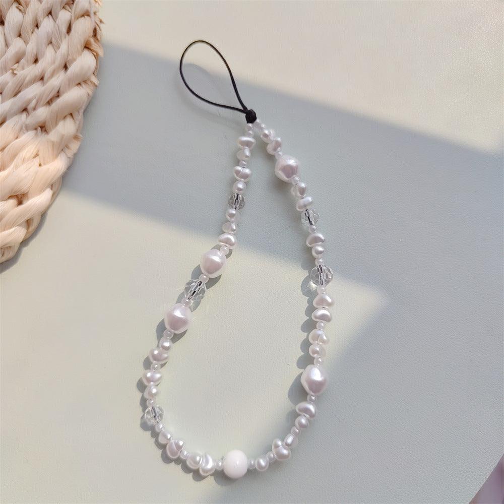 Venus Pearl Trap Wristlet Phone Strap Stringting sale phone  bag charm chain crafted with high-quality colorful beads—perfect for accessorizing phones with a minimalist, stylish touch. A must-have essential and a thoughtful gift idea for women.
