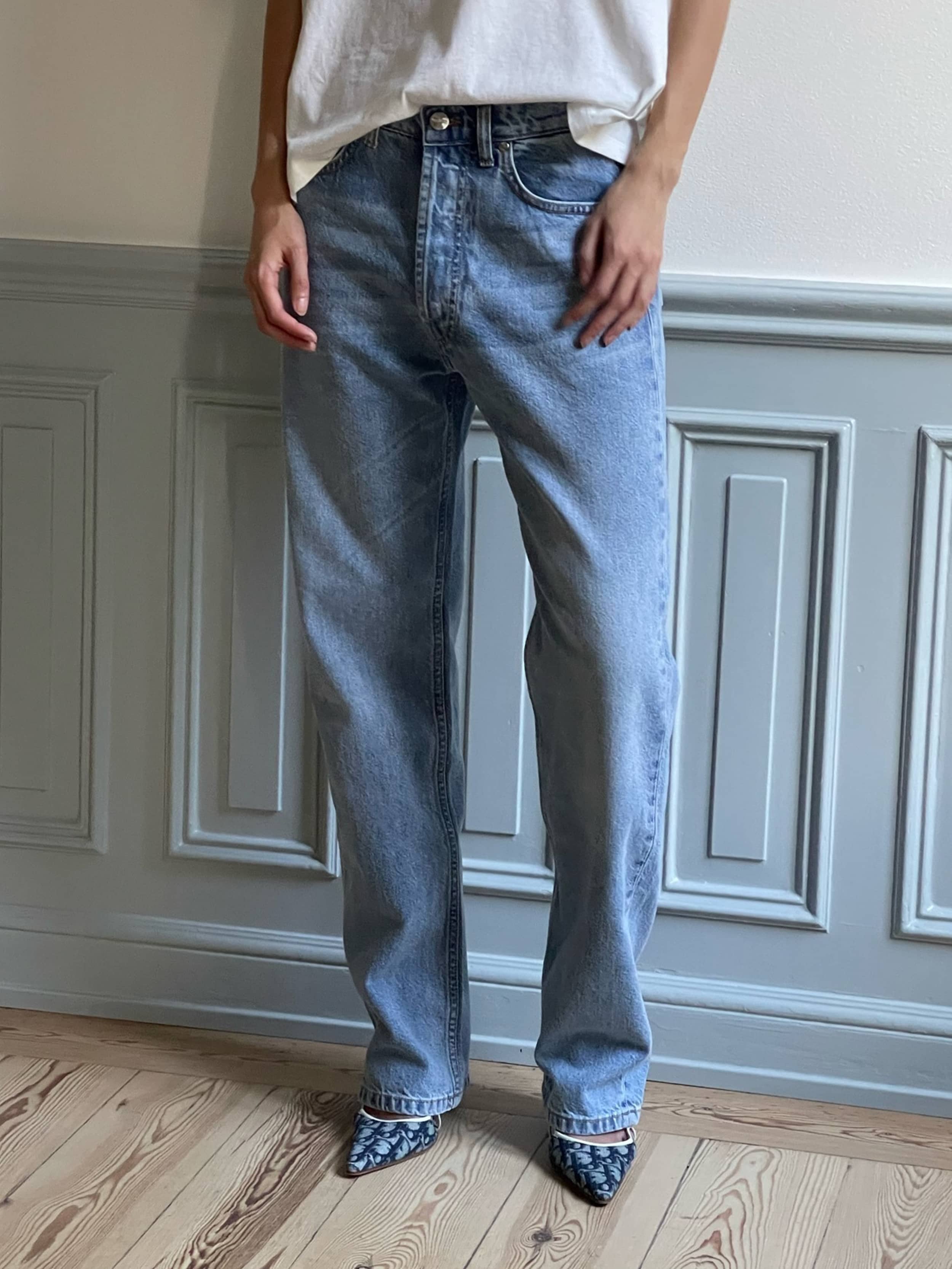 Relaxed Jeans Washed Blue