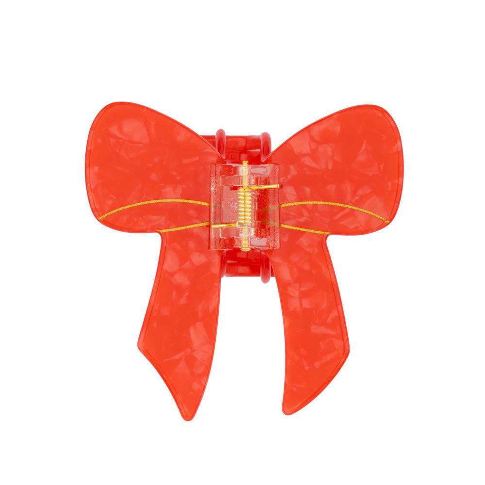 Pretty Bow cute bio-acetate winona irene big sale designer tortoise shell hair claw clip durable pink butterfly flat online wholesale hair pin hair accessories french barrettes for thick hair styles women.