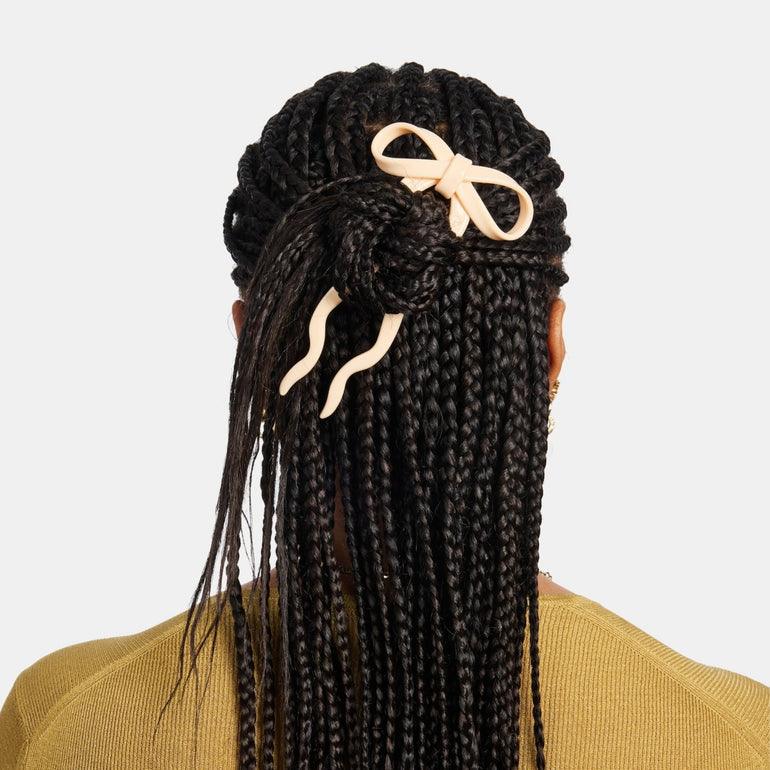 BowsAtelier Large Bow Hairpin in red - Stylish Hair Clip for Women's curly long hair  Fashion Chunks big sale