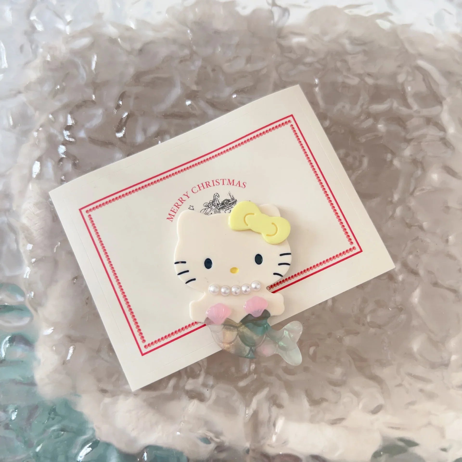 Mermaid kitty hair claw clip