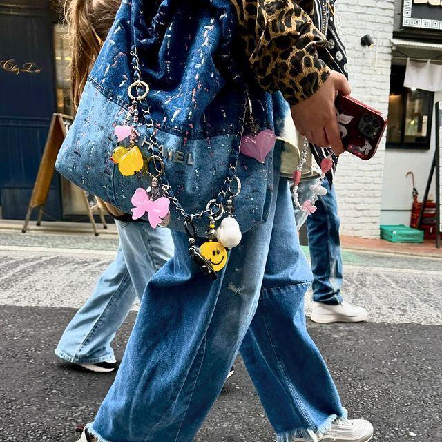 Kawaii In The Sky Line Wristlet Phone Strap Stringting sale phone charm crafted with high-quality colorful beads—perfect for accessorizing phones with a minimalist, stylish touch. A must-have essential and a thoughtful gift idea for women.