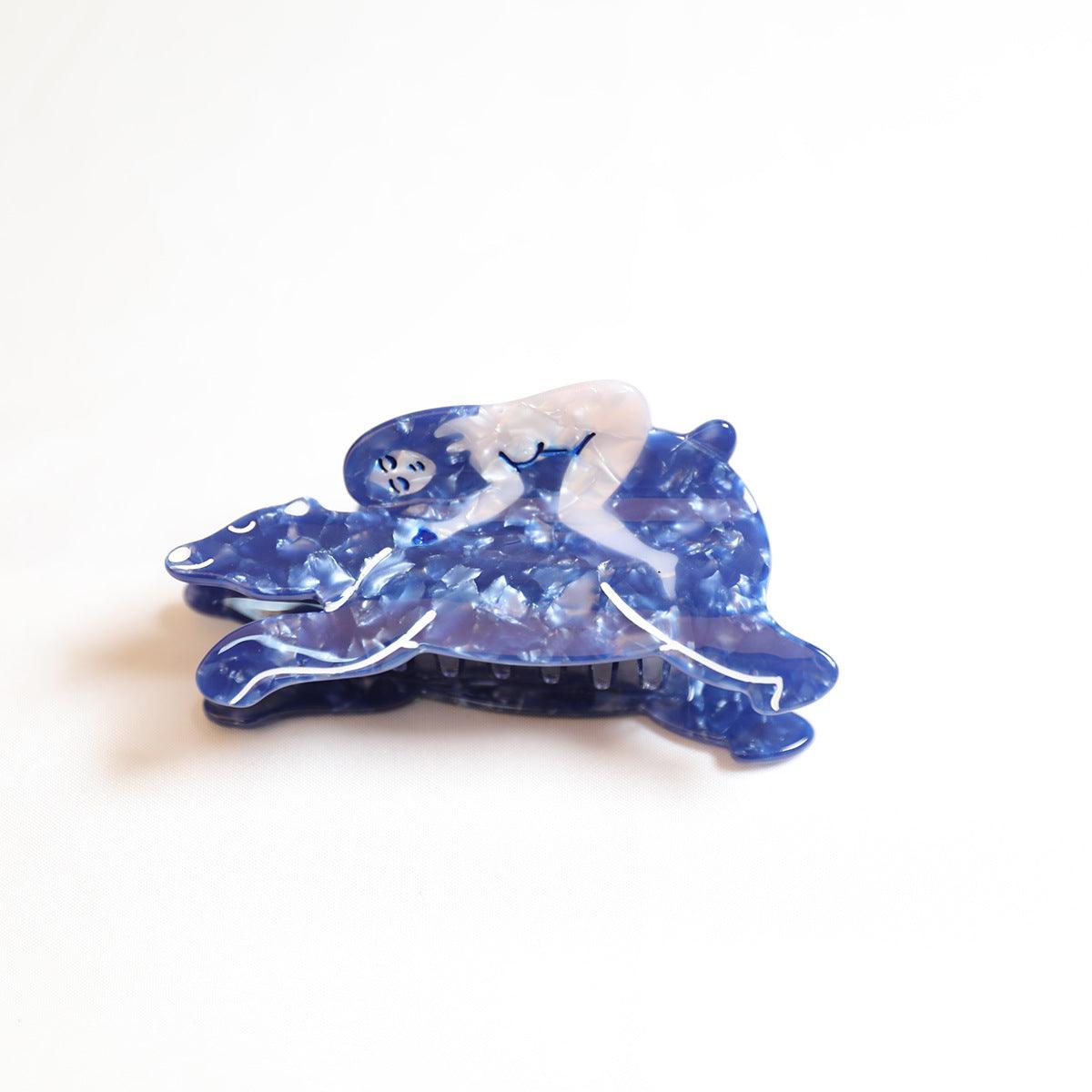 Girl and Bear Jennie inspired cute bio-acetate large big sale tortoise shell hair claw clip cute butterfly flat online wholesale hair pin hair accessories french barrettes for thick hair styles women.