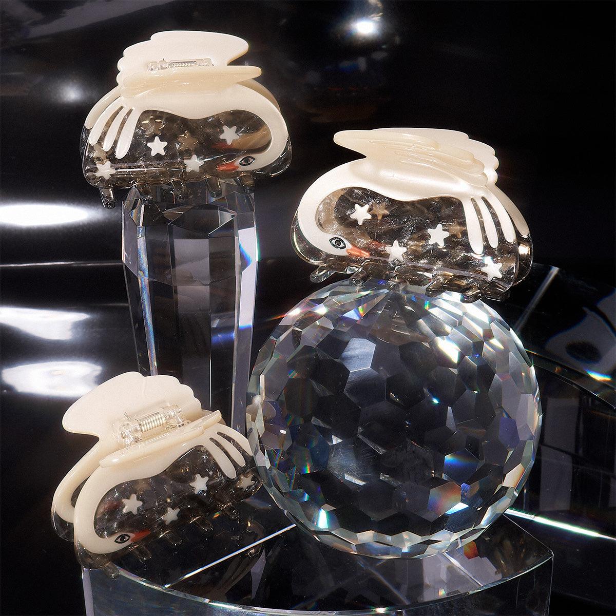 Cygnus Swan Star Jennie inspired cute bio-acetate winona irene big sale tortoise shell hair claw clip cute butterfly flat online wholesale hair pin hair accessories french barrettes for thick hair styles women.