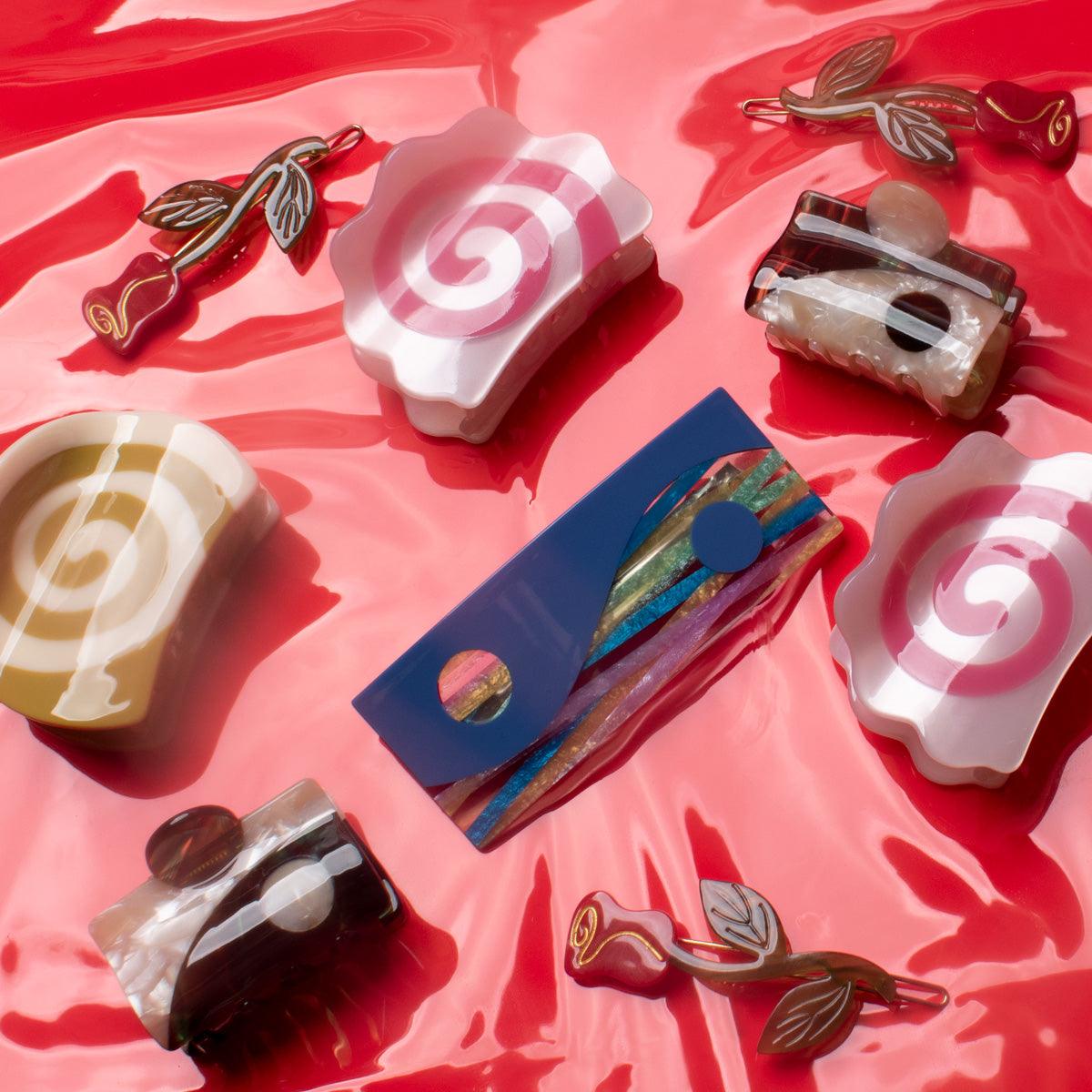 Pink Pearl Naruto cute bio-acetate winona irene big sale designer tortoise shell hair claw clip durable pink butterfly flat online wholesale hair pin hair accessories french barrettes for thick hair styles women.