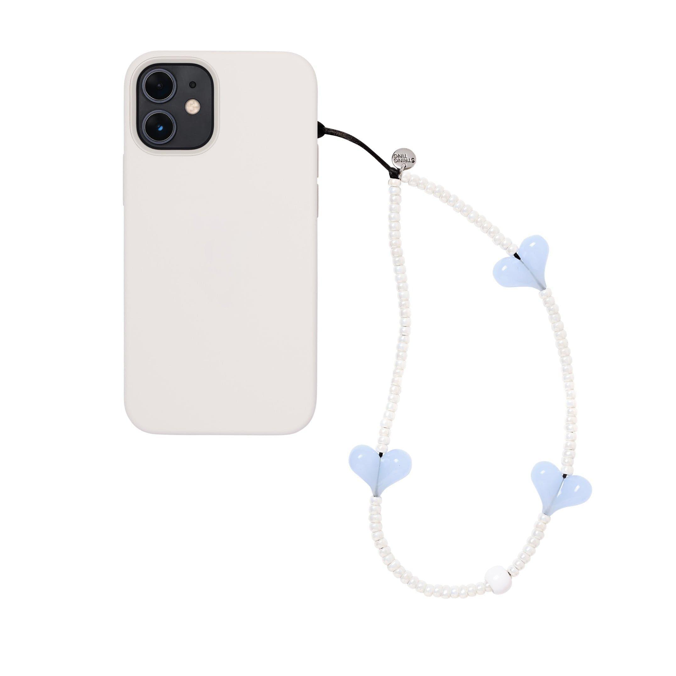 Ice Water Love Heart Wristlet Phone Strap Stringting sale phone charm crafted with high-quality colorful beads—perfect for accessorizing phones with a minimalist, stylish touch. A must-have essential and a thoughtful gift idea for women.