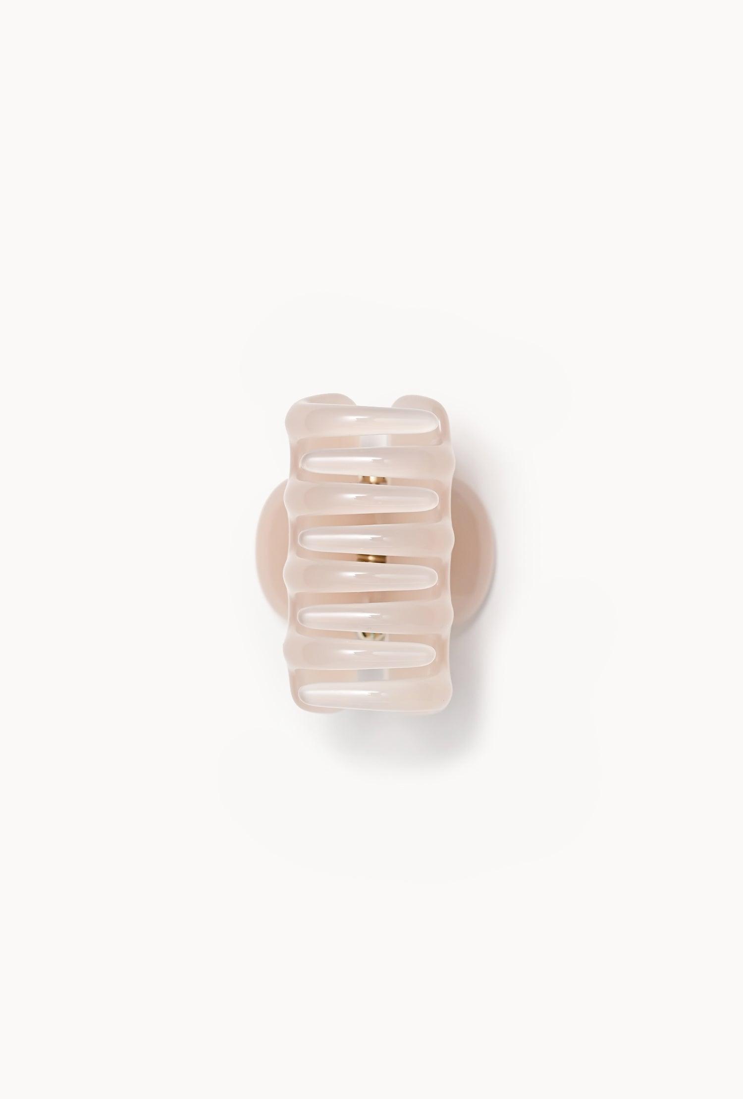 No. 2 Claw Clip in pink champagne bio-acetate go-to essentials undo hair claw big sale designer tortoise shell hair claw clip mid-size accessory versatile for styling half-ups or full twists effortlessly. 